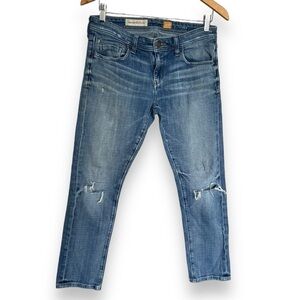 Anthropologie Pilcro Hyphen Mid Rise Slim Straight Relaxed Women’s Jeans Size 28